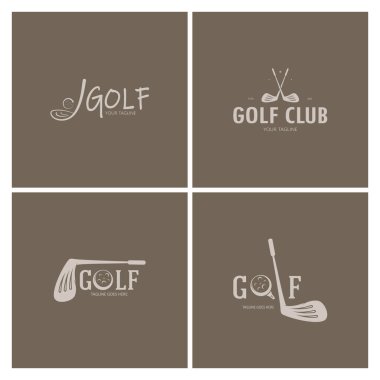 Golf topu logosu, Golf tasarımı logosu, profesyonel golf takımı için logo, golf kulübü, turnuva, golf mağazası işi, golf sahası, etkinlik
