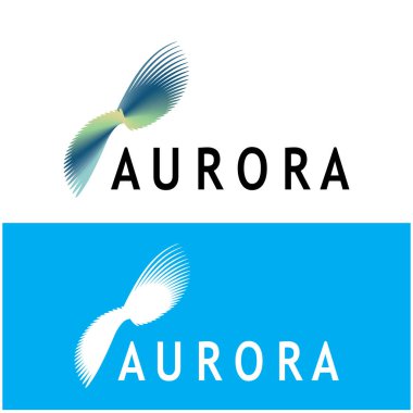 aurora logo design icon illustration vector template