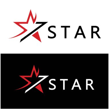yıldız logo şablonu vektör resimleme tasarım-vektörü
