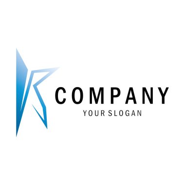 K harfi logo tasarımı basit, zarif, modern, eşsiz ve lüks. Kartvizitler, şirketler, moda ve markalar için logo, ofisler
