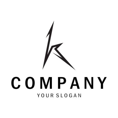 The letter K logo design is simple, elegant, modern, unique and luxurious. Logo for business cards, business, companies, fashion and brands, offices clipart