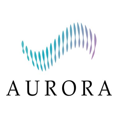 aurora logo design icon illustration vector template