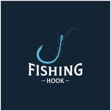 balıkçı kancası logosu tasarımı, balık yemi, balıkçı dükkanı, turnuva, balıkçı, balıkçı topluluğu