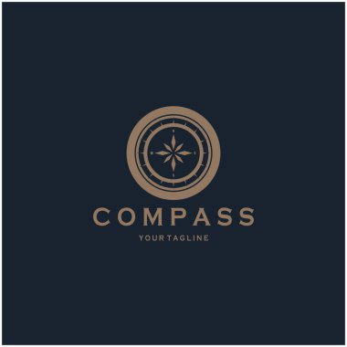 pusula simgesi arkaplanda izole edildi. Modern düz pusula pictogram, iş, pazarlama, internet konsepti. Web sitesi tasarımı veya mobil uygulaması için basit vektör sembolü. Logo illüstrasyonu.