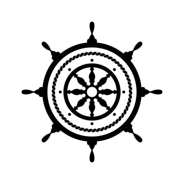 Gemi logosu, gemi dümen logosu, tekne, yat, halat, denizcilik, çapa. İş logosu, denizci, yelkencilik, turizm