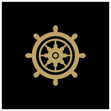 Gemi logosu, gemi dümen logosu, tekne, yat, halat, denizcilik, çapa. İş logosu, denizci, yelkencilik, turizm