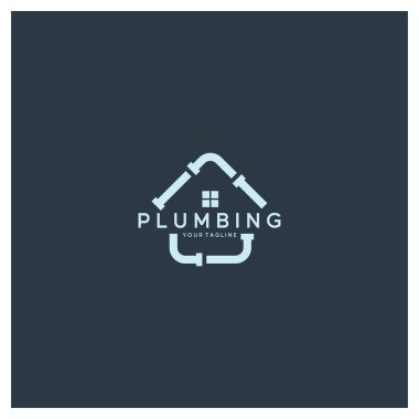 Binalar, inşaat mağazaları, onarım hizmetleri, müteahhitler, şirketler, şirketler için su musluğu logosu