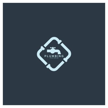 Binalar, inşaat mağazaları, onarım hizmetleri, müteahhitler, şirketler, şirketler için su musluğu logosu