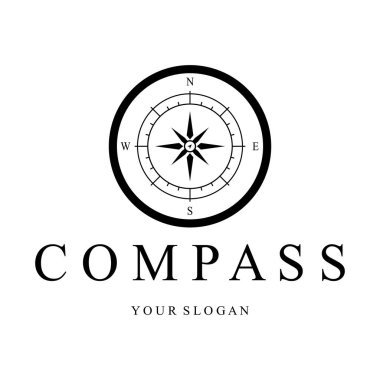 pusula simgesi arkaplanda izole edildi. Modern düz pusula pictogram, iş, pazarlama, internet konsepti. Web sitesi tasarımı veya mobil uygulaması için basit vektör sembolü. Logo illüstrasyonu.