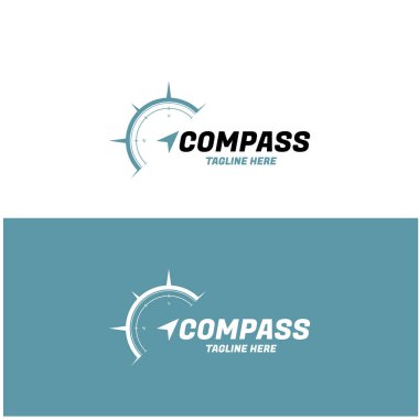 pusula simgesi arkaplanda izole edildi. Modern düz pusula pictogram, iş, pazarlama, internet konsepti. Web sitesi tasarımı veya mobil uygulaması için basit vektör sembolü. Logo illüstrasyonu.