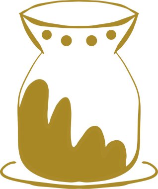 karikatür karalama altın kap