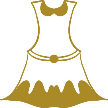 İnce bir elbisenin vektör çizimi