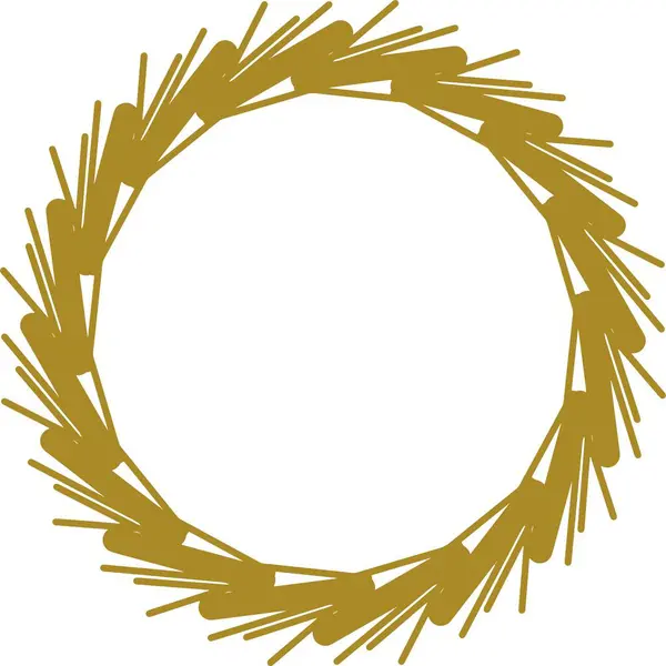 Dallardan altın çelenkler, ağaçlardan dallar.