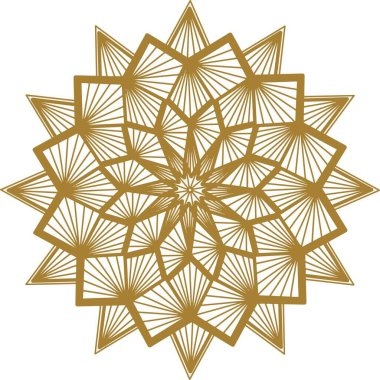 Beyaz arkaplanda altın vektör süsü