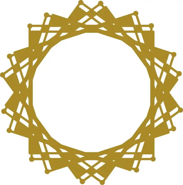 Altın mandala dekoratif simgesi