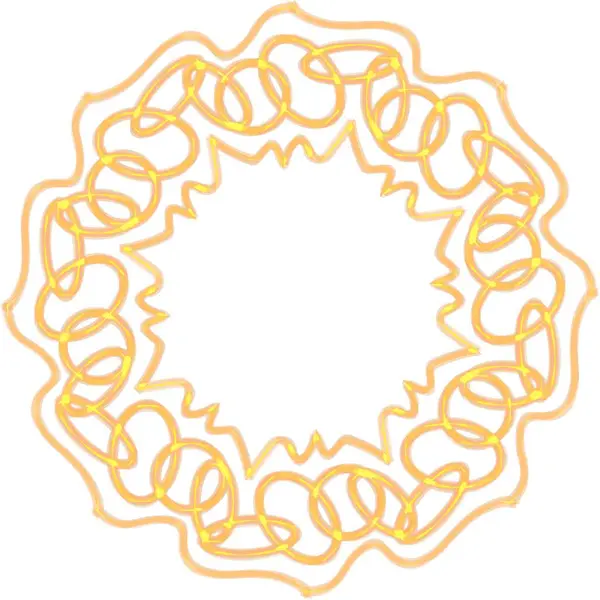 Sarı kurdelenin vektör çizimi