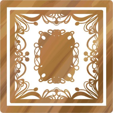 Süs desenli vintage çerçeve.