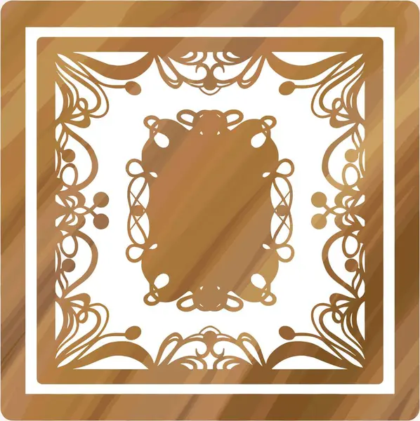 Süs desenli vintage çerçeve.