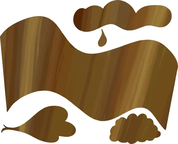 Bir karikatür el fırçasının vektör çizimi