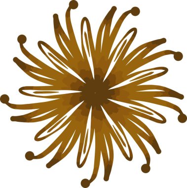 Güzel çiçeğin vektör çizimi