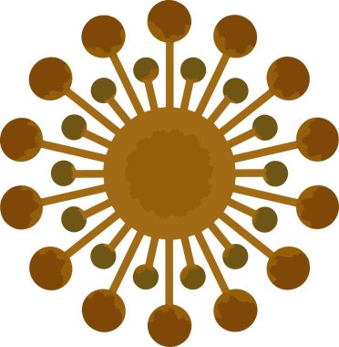 Güneşin vektör çizimi