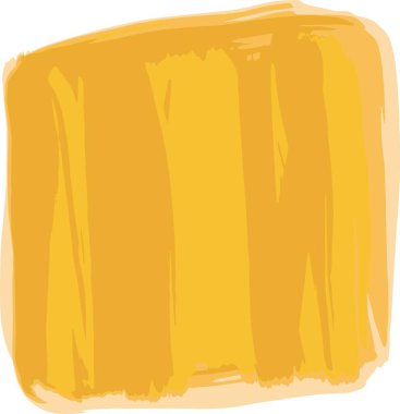 Beyaz arka planda sarı fırça darbeleri. vektör illüstrasyonu