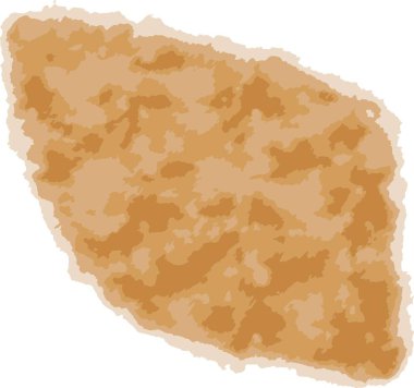 Turuncu bulut vektörü suluboya vuruşu