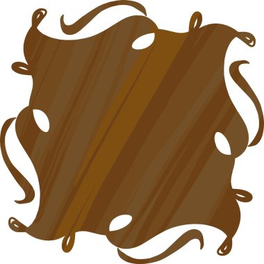 Ahşap bir tahtanın vektör illüstrasyonu