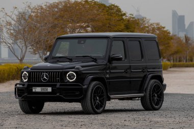 BAE, Dubai, 26-Ekim-2022, Mercedes G63 tamam, açık hava. 