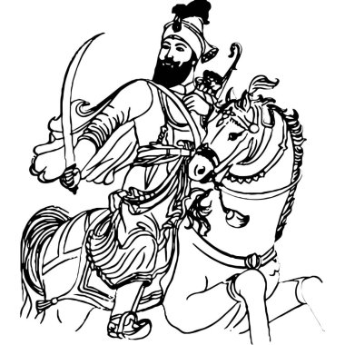 Guru Nanak Jayanti Özel İllüstrasyon (Simgeler, Typography, Face Illustration, Dekorasyon, Frame) Yüksek Kalite (3000 * 3000)