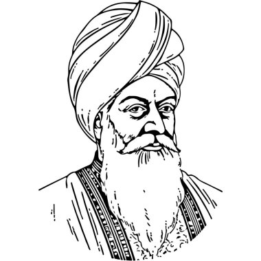 Guru Nanak Jayanti Özel İllüstrasyon (Simgeler, Typography, Face Illustration, Dekorasyon, Frame) Yüksek Kalite (3000 * 3000)