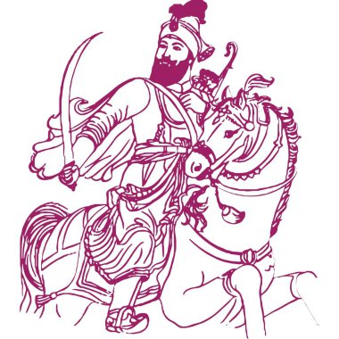 Guru Nanak Jayanti Özel İllüstrasyon (Simgeler, Typography, Face Illustration, Dekorasyon, Frame) Yüksek Kalite (3000 * 3000)