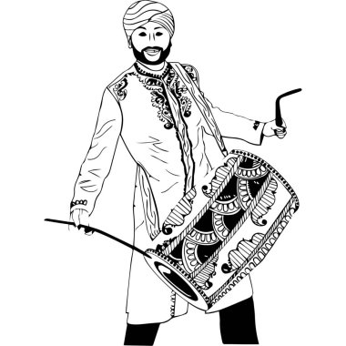 Guru Nanak Jayanti Özel İllüstrasyon (Simgeler, Typography, Face Illustration, Dekorasyon, Frame) Yüksek Kalite (3000 * 3000)