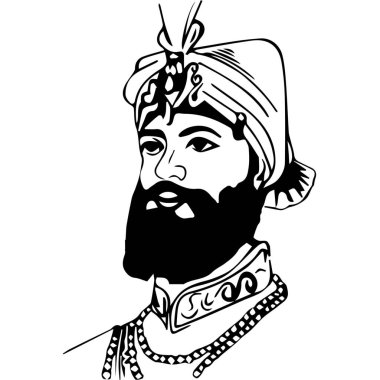 Guru Nanak Jayanti Özel İllüstrasyon (Simgeler, Typography, Face Illustration, Dekorasyon, Frame) Yüksek Kalite (3000 * 3000)