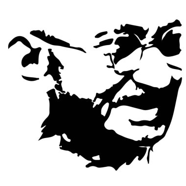 Gandhi Jayanti Özel İllüstrasyon (Simgeler, Typography, Face Illustration, Dekorasyon, Frame) Yüksek Kalite (3000 * 3000)