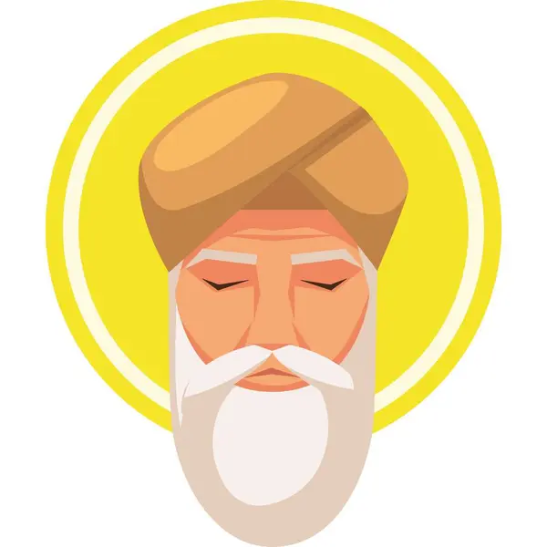 Guru Nanak Jayanti Special Illustration (Icons, Typography, Face Illustration, Decoration, frame) High Quality (3000*3000) Images