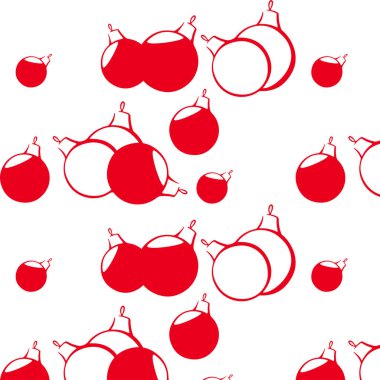 Topla el çizimi Noel deseni