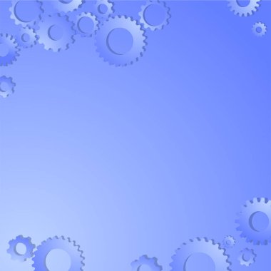 gear mechanism on abstract background with colorful pattern. 3d rendering, digital illustration