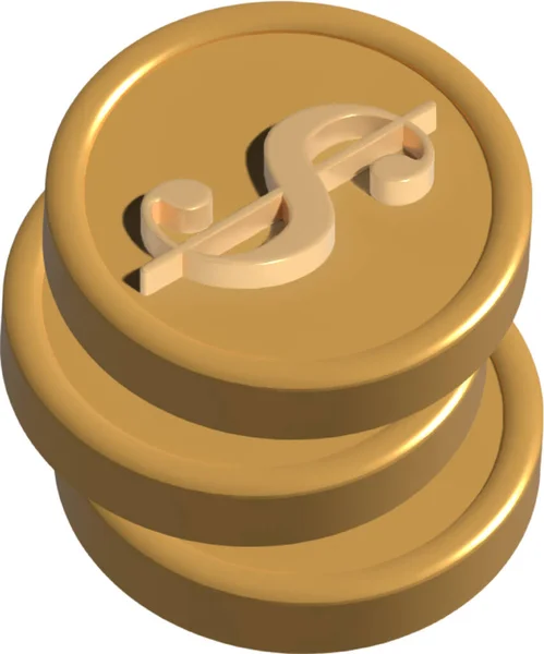 Золотые Монеты Стрелами — стоковый вектор