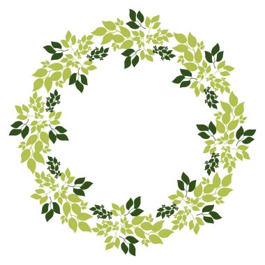 Kuşlar ve bitkilerle çizilmiş çerçeve