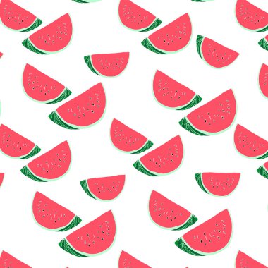 Boyalı karpuz ile kusursuz desen