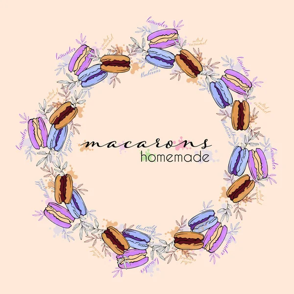 Πλαίσιο Mix Μακαρόνια — Διανυσματικό Αρχείο