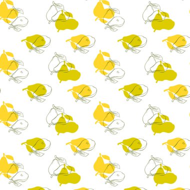 Boyanmış armutlarla kusursuz desen