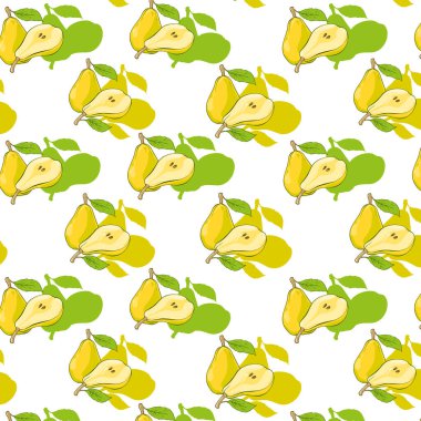 Boyanmış armutlarla kusursuz desen