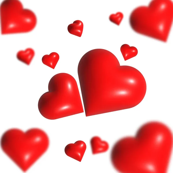 Heart Red Hearts — Stock Vector