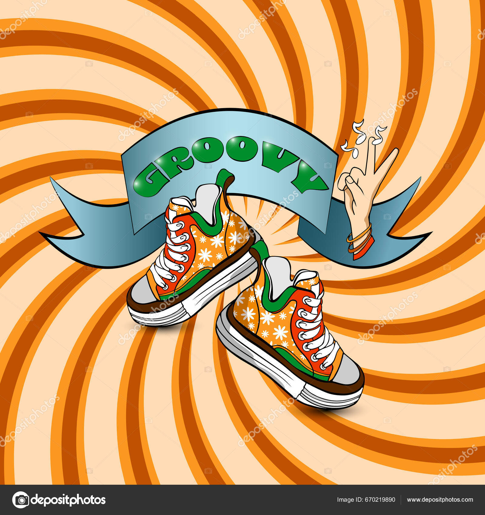 Dancing Shoes Background Stars Words Dance Stock Vector by