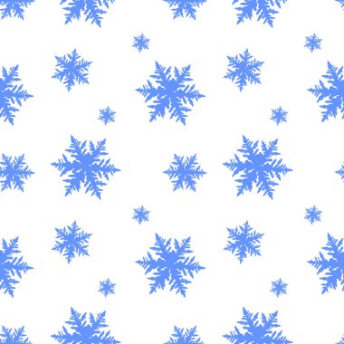 Elle çizilmiş kar taneleriyle kusursuz bir Noel deseni.
