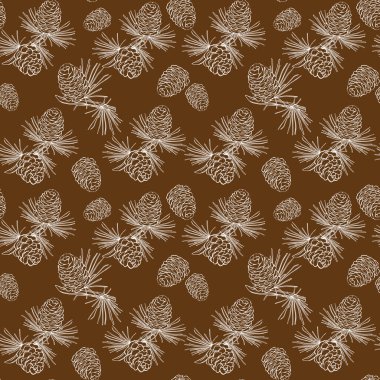 Elle çizilmiş koni ile kusursuz desen