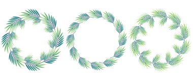 Basit palmiye dallarından yapılmış,