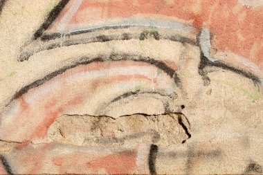 Graffiti, dematür duvar, arkaplan, belirli bir desen, renk.